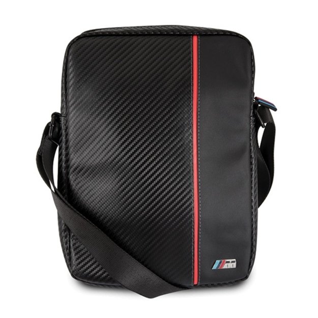 BMW Carbon / Red Stripe 8&quot  Tablet Bag - Black