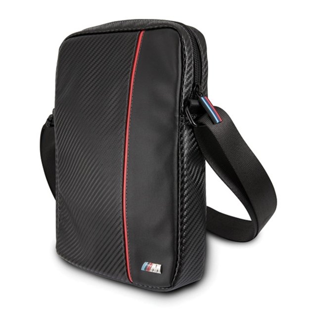 BMW Carbon / Red Stripe 8&quot  Tablet Bag - Black 1