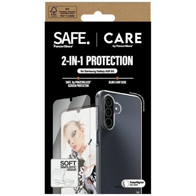 CARE by PanzerGlass Fashion 2in1 Case+Glass for Samsung Galaxy A26 5G - transparent 3