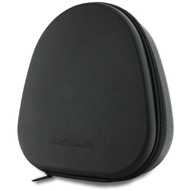 Karl Lagerfeld Saffiano Elongated Bluetooth ANC On-Ear Headphones - Black 4