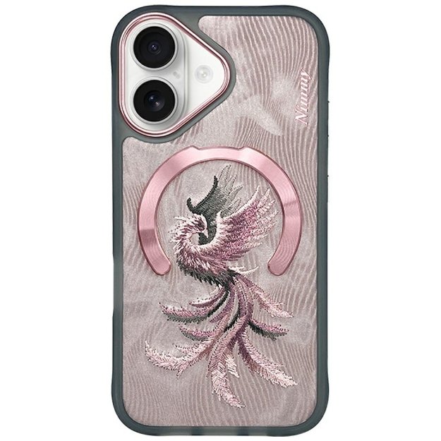 Nimmy Magnetic Fantasy Animal MagSafe iPhone 16 Case - Rose Gold