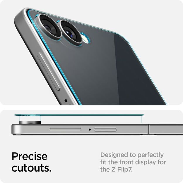 Spigen Glas.TR EZ Fit HD Tempered Glass 2-pack for Samsung Galaxy Z Flip 7 - Transparent 11