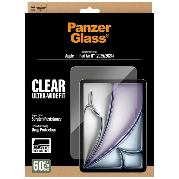 PanzerGlass Ultra-Wide Fit Tempered Glass for iPad Air 11&quot  2025 (7th Gen.) / iPad Air 11&quot  2024 (6th Gen.) 4