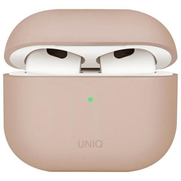 Uniq Lino Silicone AirPods 4 Case - Pink