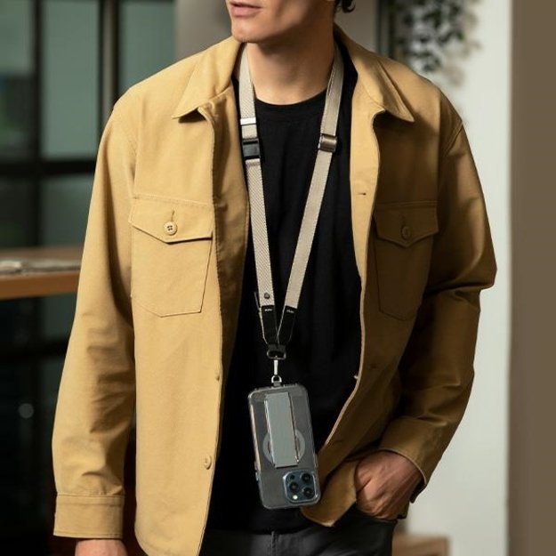 Uniq Vista universal 2-in-1 phone lanyard - pink 1