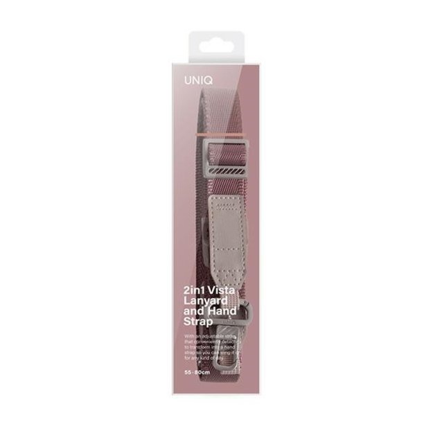 Uniq Vista universal 2-in-1 phone lanyard - pink 3