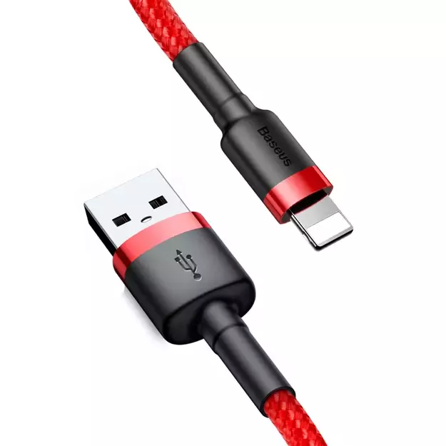 Baseus Cafule USB-A / Lightning 2A QC 3.0 cable 3 m - red 1