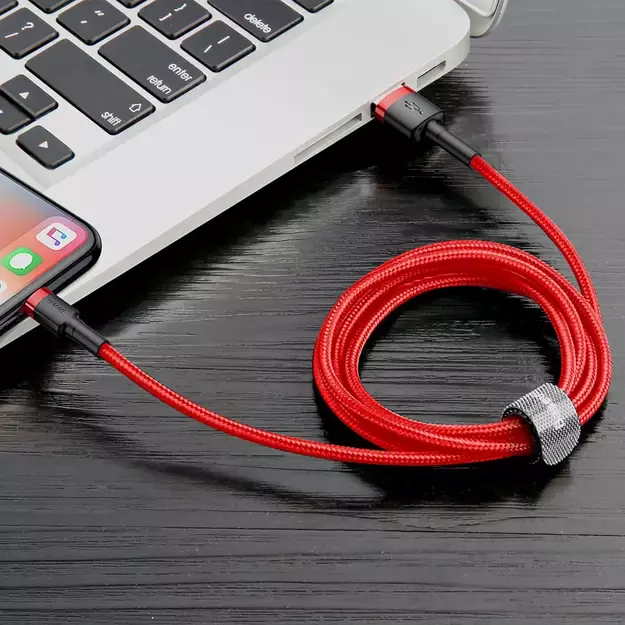 Baseus Cafule USB-A / Lightning 2A QC 3.0 cable 3 m - red 5