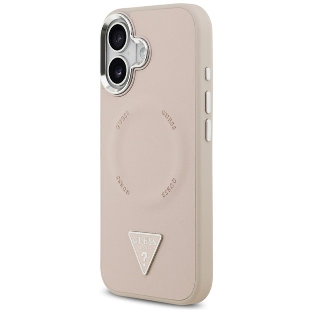 Guess Triangle Logo MagSafe case for iPhone 17 - pink 1