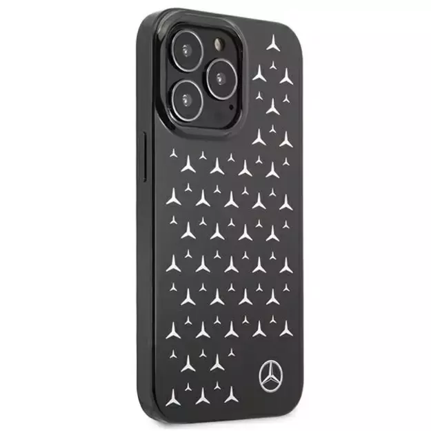 Mercedes MEHCP13LESPBK iPhone 13 Pro / 13 6,1  czarny/black hardcase Silver Stars Pattern 3