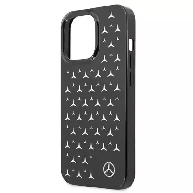 Mercedes MEHCP13LESPBK iPhone 13 Pro / 13 6,1  czarny/black hardcase Silver Stars Pattern 5