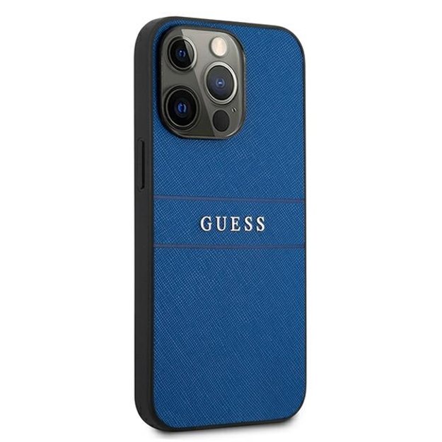 Guess GUHCP13LPSASBBL iPhone 13 Pro / 13 6.1&quot  blue/blue Saffiano Strap 10