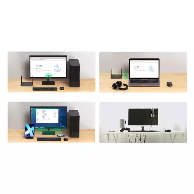 Ugreen dual-band adapter external USB network card - WiFi 11ac AC650 black (CM448) 13