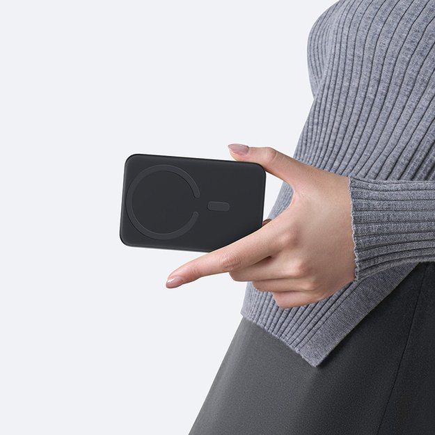 Baseus EnerFill FM11 Ultra-Mini 10000mAh 22.5W MagSafe Compatible Power Bank with Baseus Simple USB-C 20V/3A 30cm Cable - Black 9