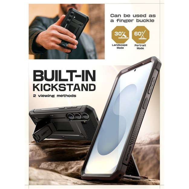 Supcase Unicorn Beetle Pro Case for Samsung Galaxy S25 FE - Black 3