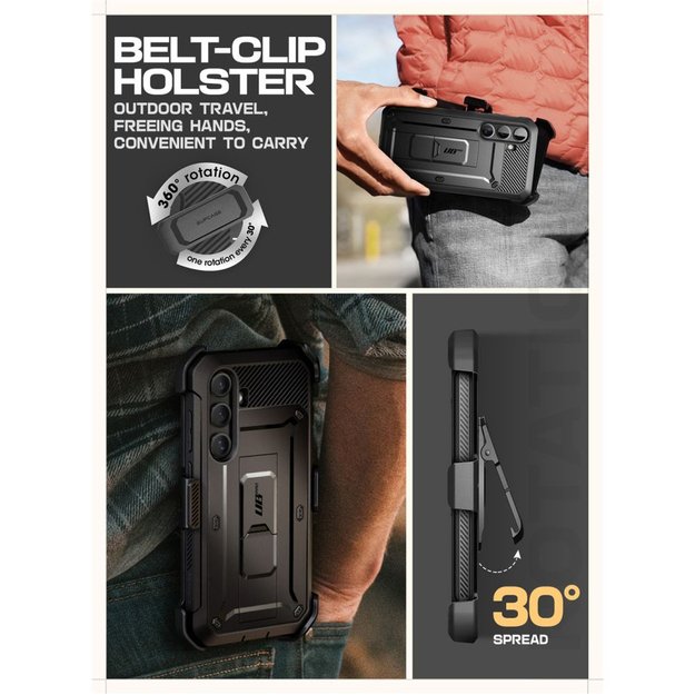 Supcase Unicorn Beetle Pro Case for Samsung Galaxy S25 FE - Black 6