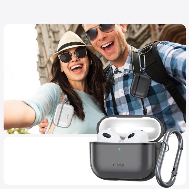 Tech-Protect Silicone Case for AirPods Pro 3 - Matte Black 6