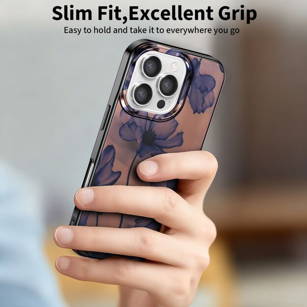 Tech-Protect Lamano MagSafe case for iPhone 16 Pro - brown-purple 6