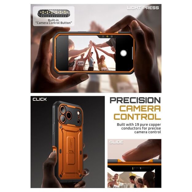 Supcase Unicorn Beetle Pro Case for iPhone 17 Pro Max - Orange 3