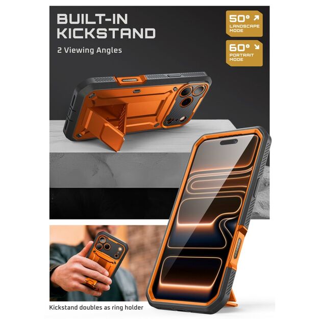 Supcase Unicorn Beetle Pro Case for iPhone 17 Pro Max - Orange 4