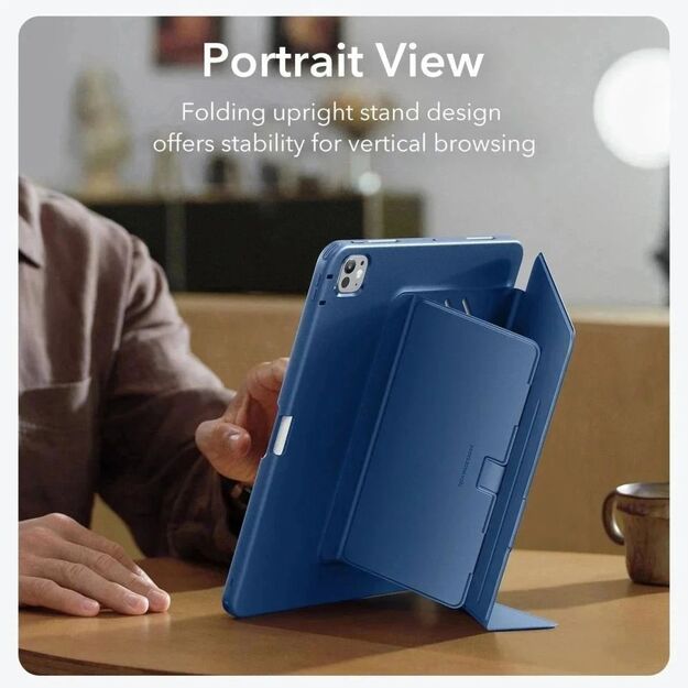 ESR Flip Hybrid Case for iPad Pro 13&rdquo; 7 / 8 / 2024-2025 - Navy Blue 1