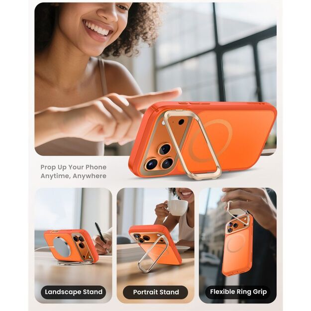 Supcase IBLSN Ares Flip MagSafe Case for iPhone 17 Pro - Orange 5