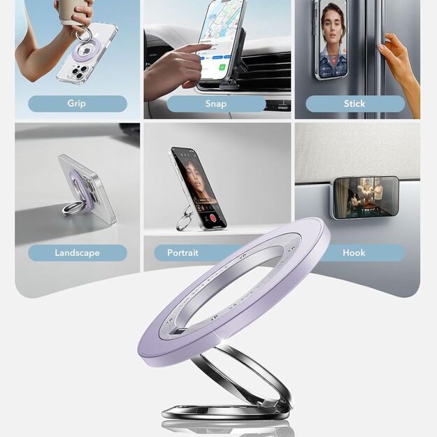 ESR Magnetic HaloLock MagSafe Phone Holder - Purple 2