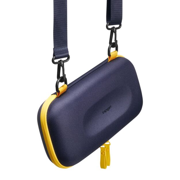 Spigen Nano Pop Pro Pouch for Nintendo Switch 2 - Navy Blue and Yellow 2