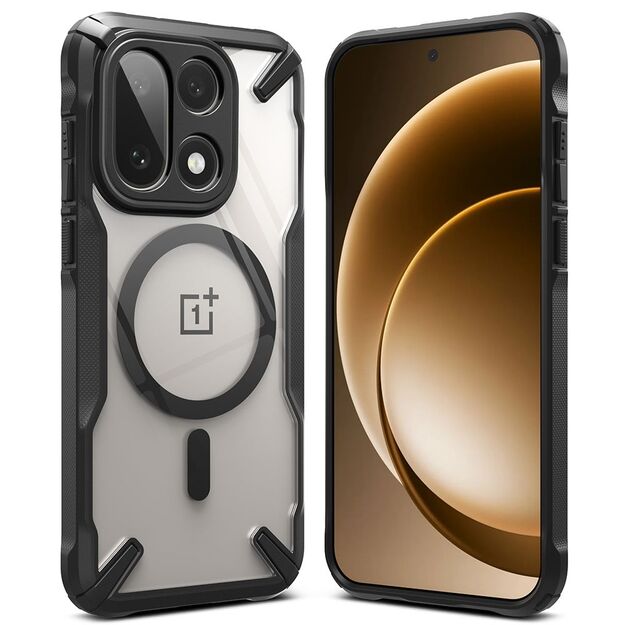Ringke Fusion X Magnetic MagSafe Case for OnePlus 15 - Clear Black 1