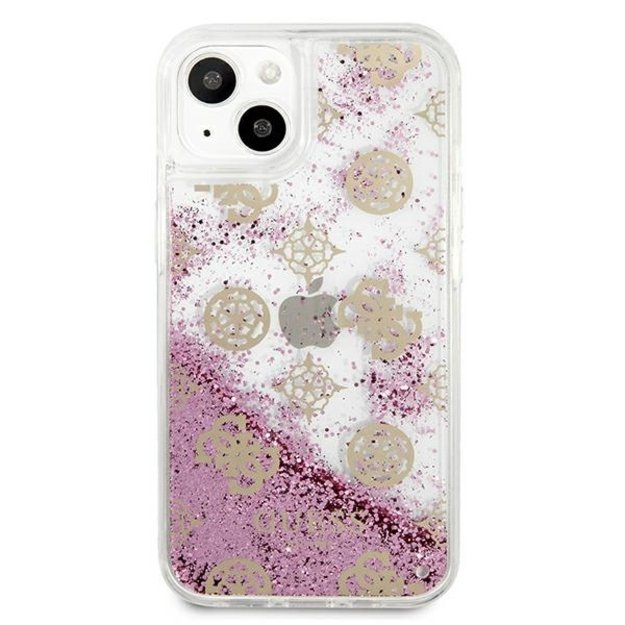 Guess GUHCP13SLGPEPI iPhone 13 mini 5.4&quot  pink/pink hardcase Peony Liquid Glitter 2