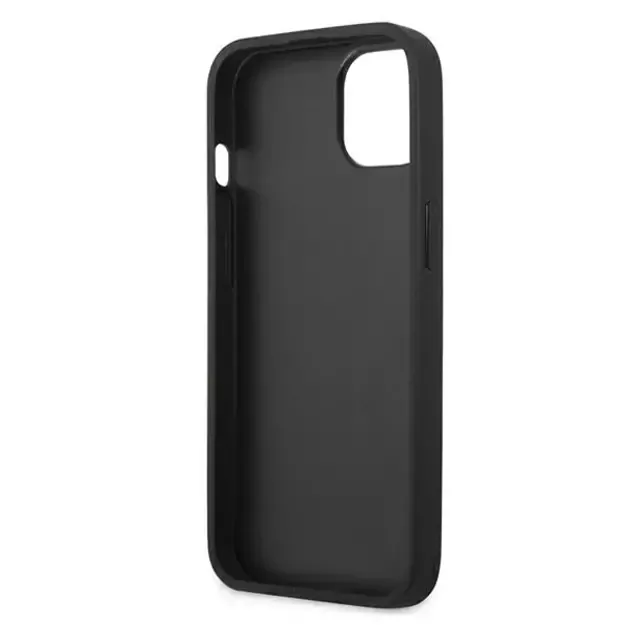 Karl Lagerfeld KLHCP13SPKMP iPhone 13 mini 5,4  różowy/pink hardcase Leather Ikonik Karl`s Head Metal 13