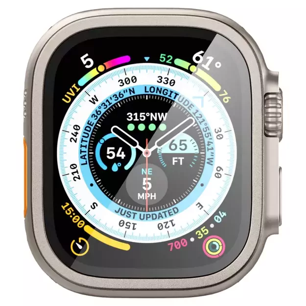 Spigen Glas.tR Slim Pro Tempered Glass for Apple Watch Ultra (49mm) - Beige 2