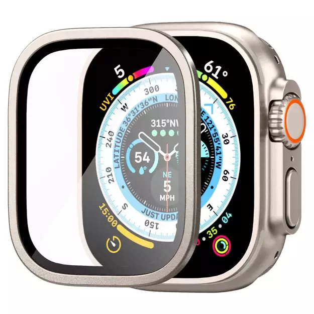 Spigen Glas.tR Slim Pro Tempered Glass for Apple Watch Ultra (49mm) - Beige 9