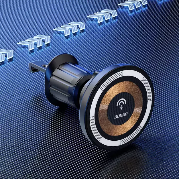 Magnetic holder with MagSafe inductive charger for cockpit/air vent 15W Dudao F12MAX+ - black 17