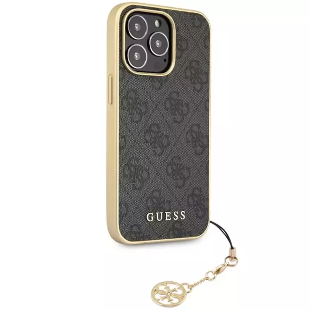 Guess 4G Charms Collection case for iPhone 14 Pro Max - gray 3