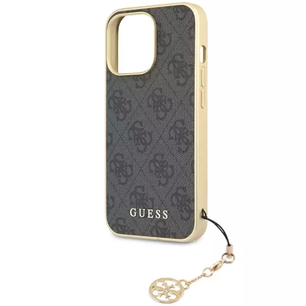 Guess 4G Charms Collection case for iPhone 14 Pro Max - gray 5