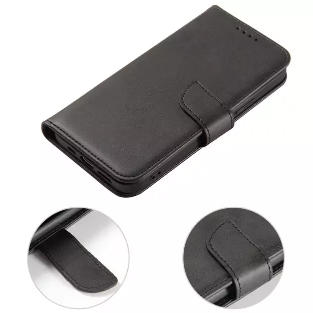 Magnet Case case for Honor Magic5 cover with flap wallet stand black 7