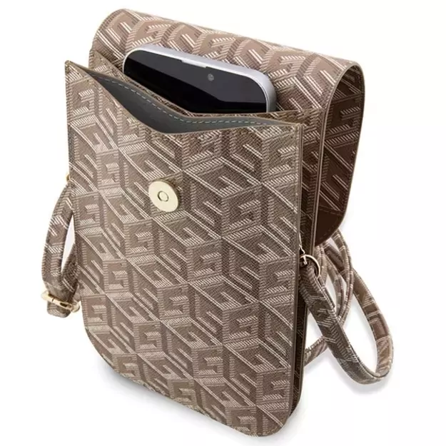 Guess Handbag GUWBHGCFSEW brown/brown GCube Stripe 3