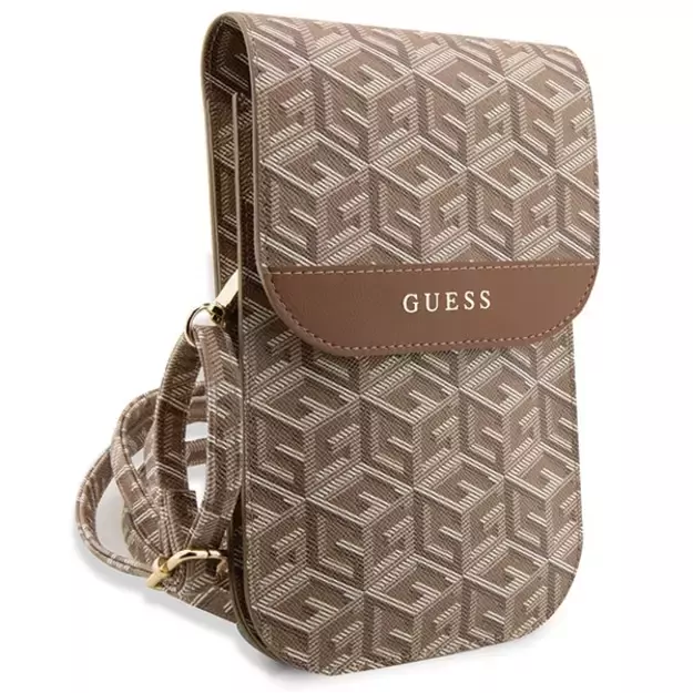 Guess Handbag GUWBHGCFSEW brown/brown GCube Stripe 2