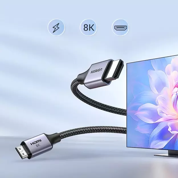 Ugreen HD163 15515 mini HDMI / HDMI 2.1 8K cable 2m - gray 3