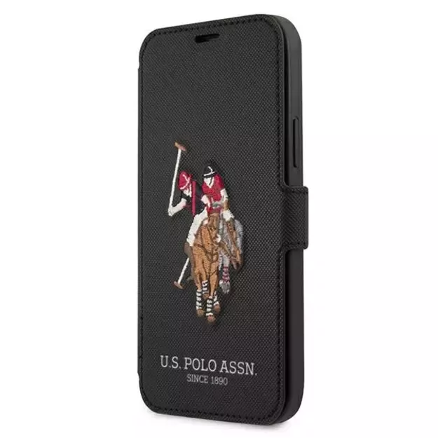 US Polo USFLBKP12LPUGFLBK iPhone 12 Pro Max 6,7  czarny/black book Polo Embroidery Collection
