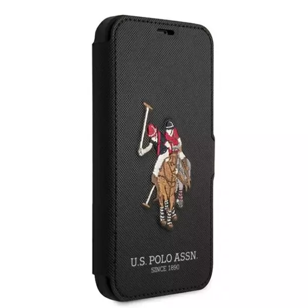 US Polo USFLBKP12LPUGFLBK iPhone 12 Pro Max 6,7  czarny/black book Polo Embroidery Collection 2