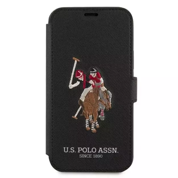 US Polo USFLBKP12LPUGFLBK iPhone 12 Pro Max 6,7  czarny/black book Polo Embroidery Collection 1