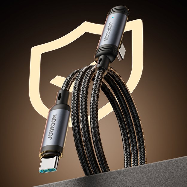Joyroom S-A56 EnjoyX Series 90° USB-C - USB-C cable 60W 1.2m - black 6