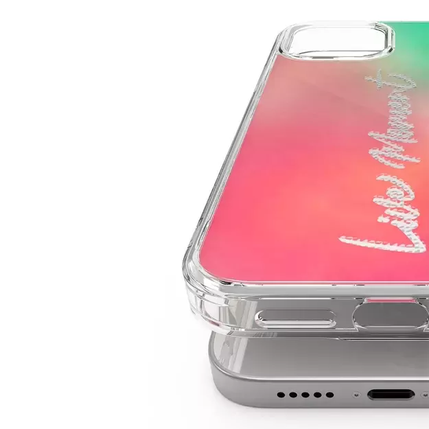 Ringke Fusion Design PC Case with TPU Bumper for iPhone 12 Pro Max pink-green (GNAP0028) 1