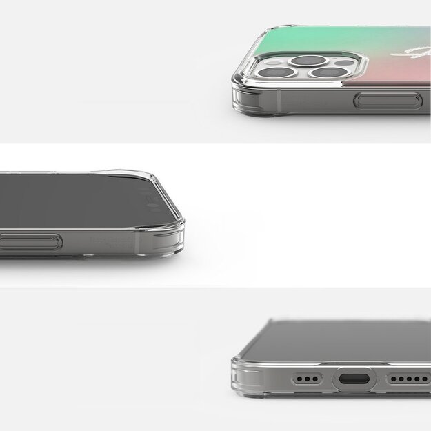 Ringke Fusion Design PC Case with TPU Bumper for iPhone 12 Pro Max pink-green (GNAP0028) 3