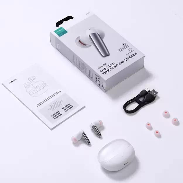 Joyroom Jbuds Series JR-BB1 TWS wireless in-ear headphones - white 12