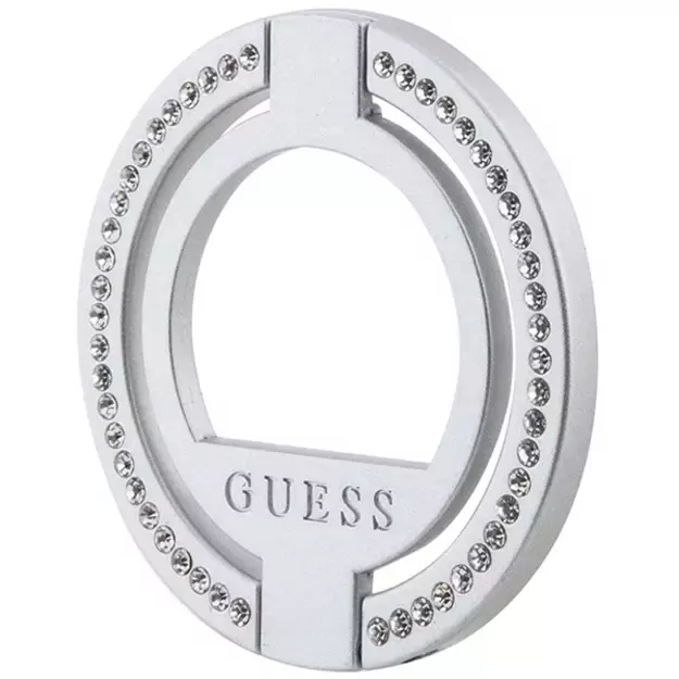 Guess MagSafe Ring Rhinestone holder - silver 1