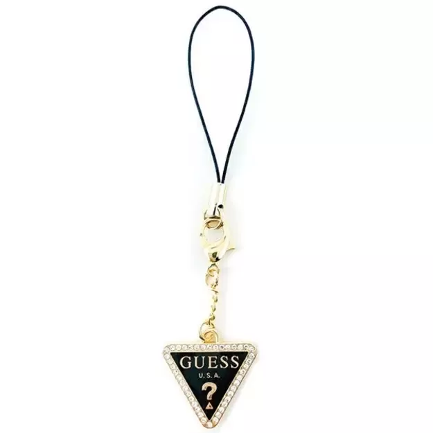 Guess case pendant GUCPMTDCK Phone Strap Triangle Diamond Charm with Rhinestones