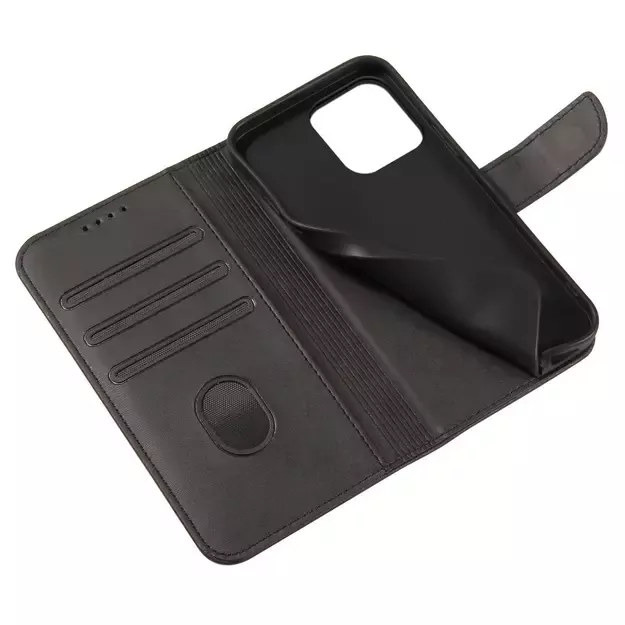 Flip and Wallet Magnet Case for Infinix Hot 30 - Black 5